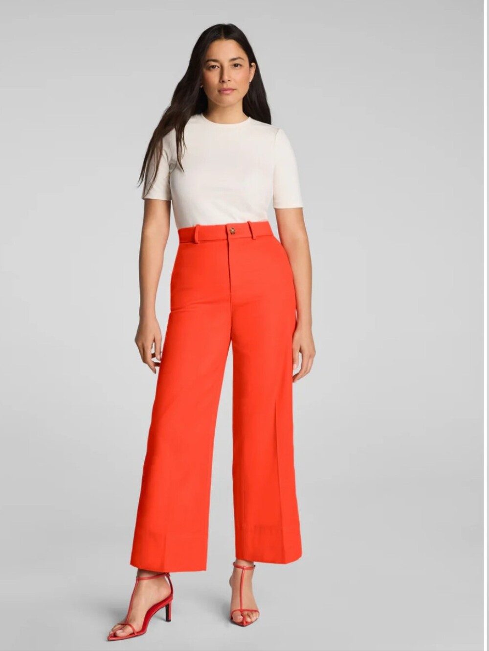 SPANX High-Rise Wide Leg Pants — Orange
